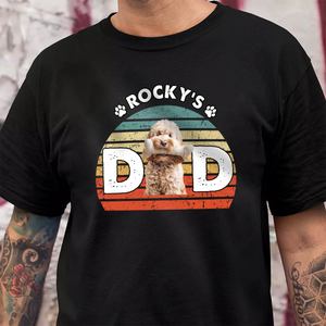 Custom Photo Dog Dad Mom Retro Dark Shirt For Dog Lovers CH07 895868