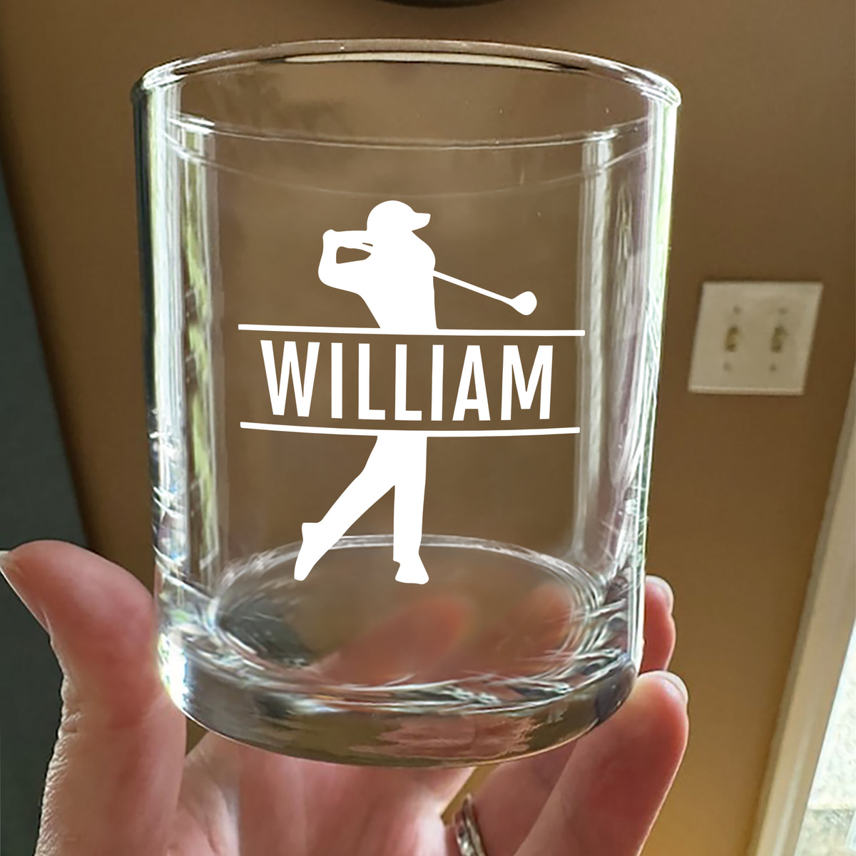 Personalized Golf Engraved Rock Glass Gift for Golfer HA75 898524