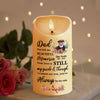 Custom Photo Dad Mom Left Me Beautiful Memories Personalized Led Candle Memorial Gift CH07 895280