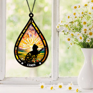 Personalized Cat In Heaven Suncatcher Memorial Gift For Cat Loss CH07 896172