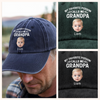 Custom Photo My Favorite People Call Me Daddy Vintage Washed Denim Baseball Cap HO82 900456