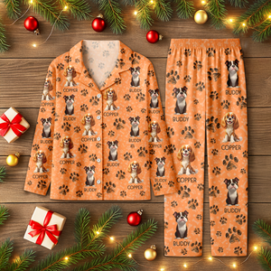 Personalized Dog Clipart With Paw Christmas Pajamas For Dog Lover TH10 896561