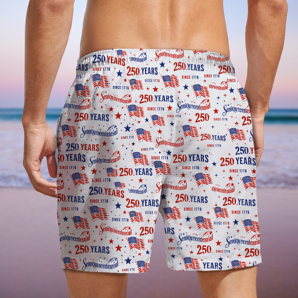 Personalized 250 Semiquincentennial Beach Short TH10 169247