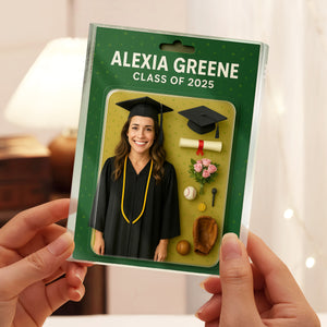 Custom Photo 3D Graduation Action Figure Acrylic Block Plaque, Unique Keepsake, Graduation Gift HO82 893902