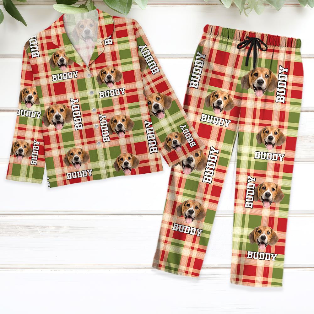 Custom Dog Photo Fluffy Pajamas Gift for Dog Lovers CH07 896268