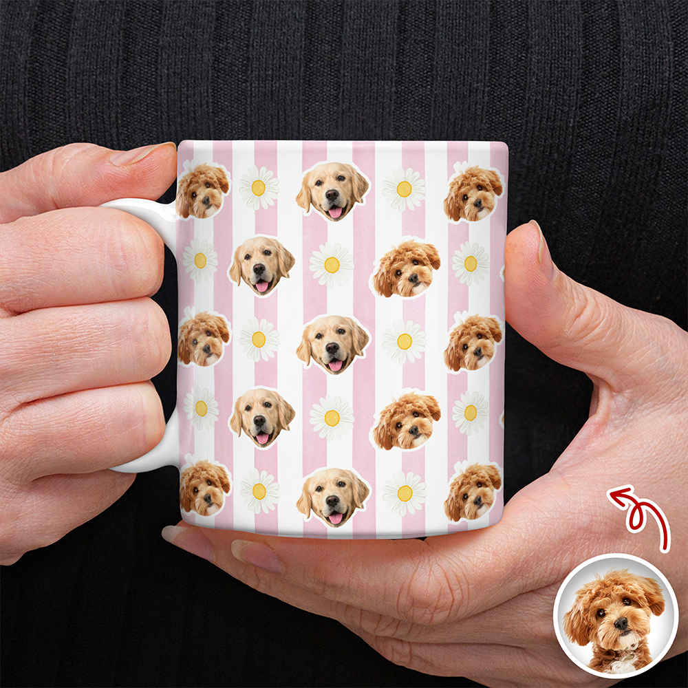 Custom Dog Photo Mug Gifts For Dog Mom, Dog Grandma TH10 169549