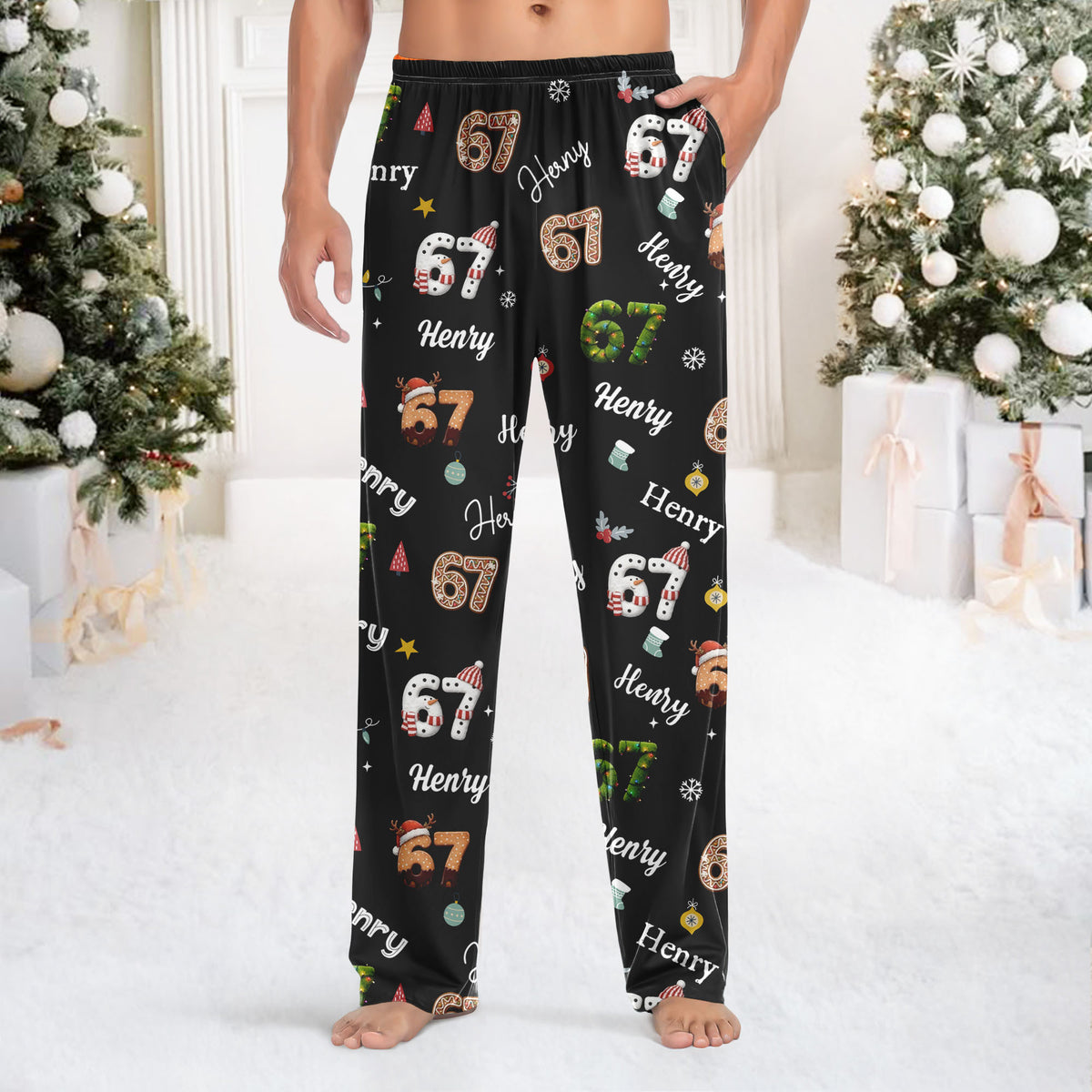 Custom Name Gen A Six Seven - 67 Meme Personalized  Sweatpants Christmas Gift HA75 898542