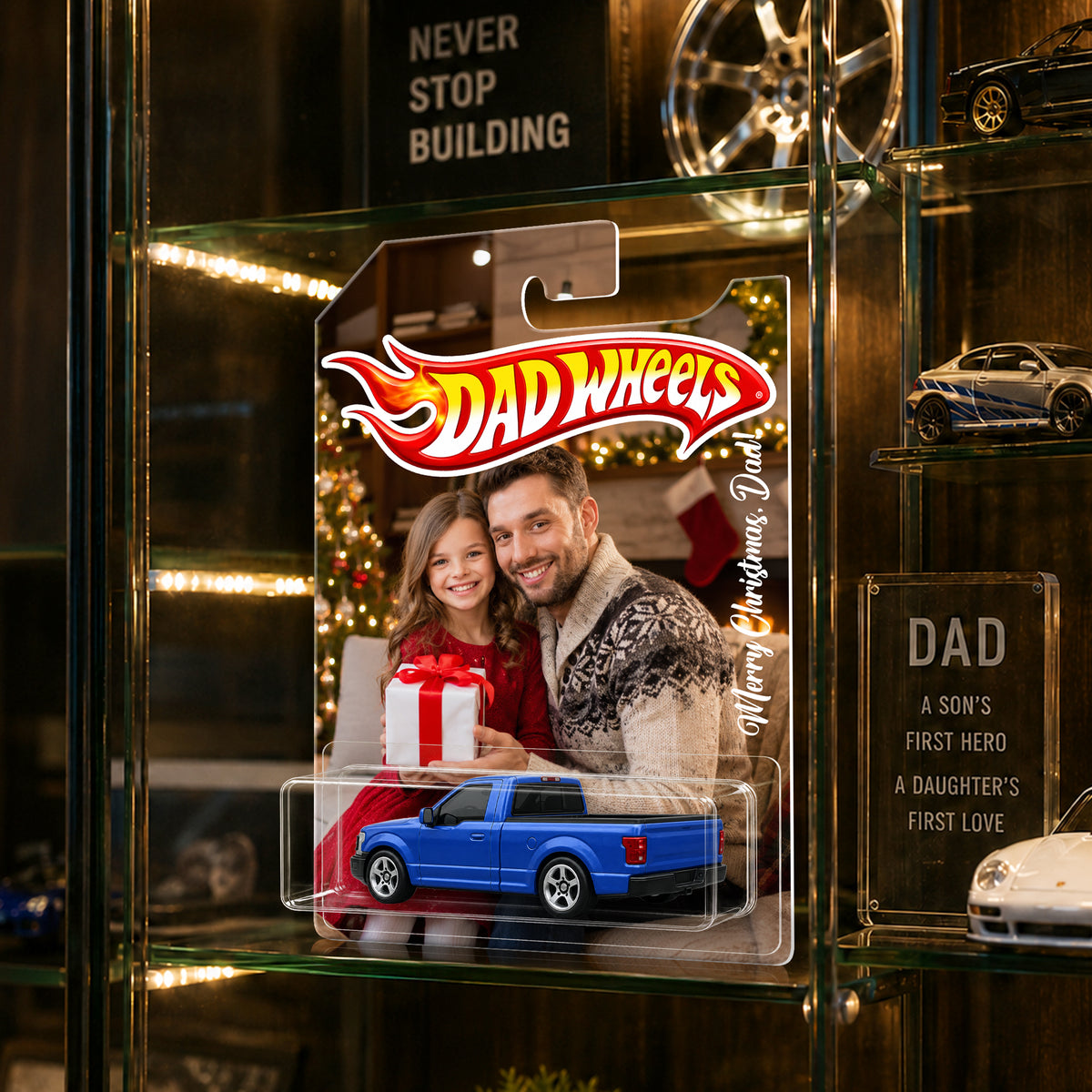 Personalized Merry Christmas Dad Wheels Packaging for Dad, Xmas Custom Collector Gift HO82 903178
