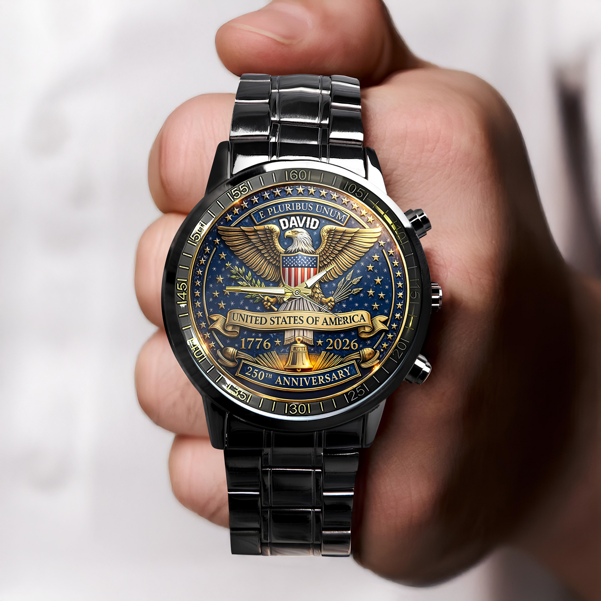 Custom Name America 250th Anniversary 1776 - 2026 Patriotic Wrist Watch CH07 911164