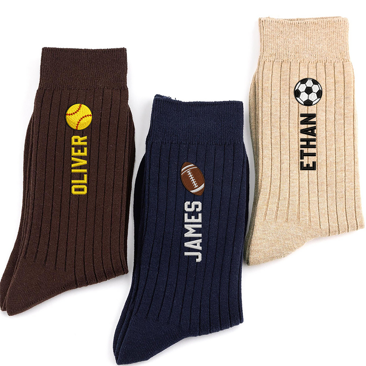 Personalized Custom Name Embroidered Socks For Sport Player TH10 170915
