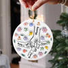 You Hold Hands Also Our Hearts Personalized 3D Inflated Effect Ceramic Ornament HA75 897818