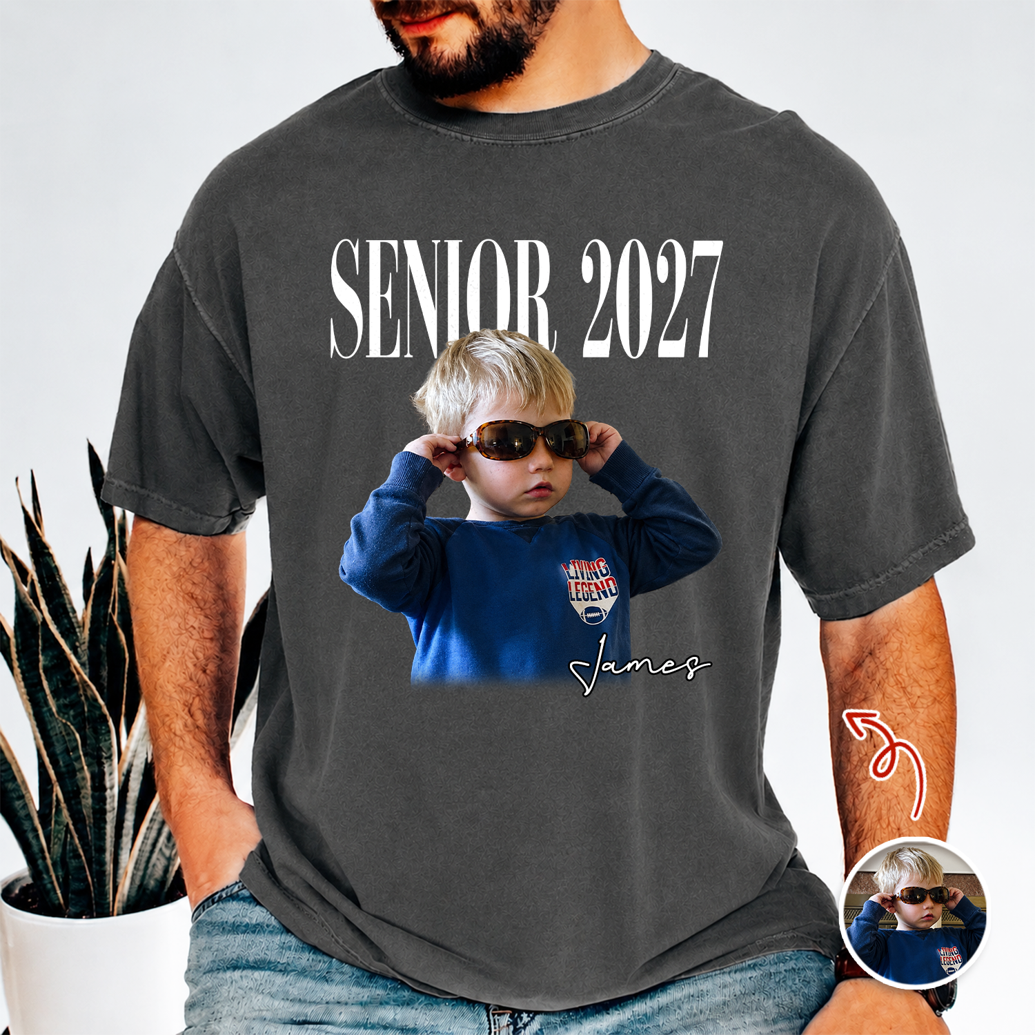 Personalized Photo Senior 2027 Vintage Comfort Shirt Back To School Gift HA75 922044
