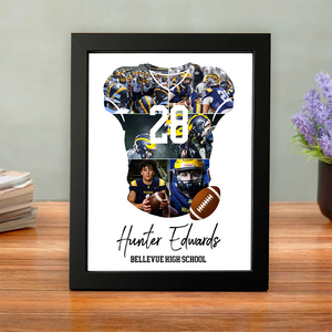Senior 2026 Football Photo Collage Personalized Picture Frame HO82 900718