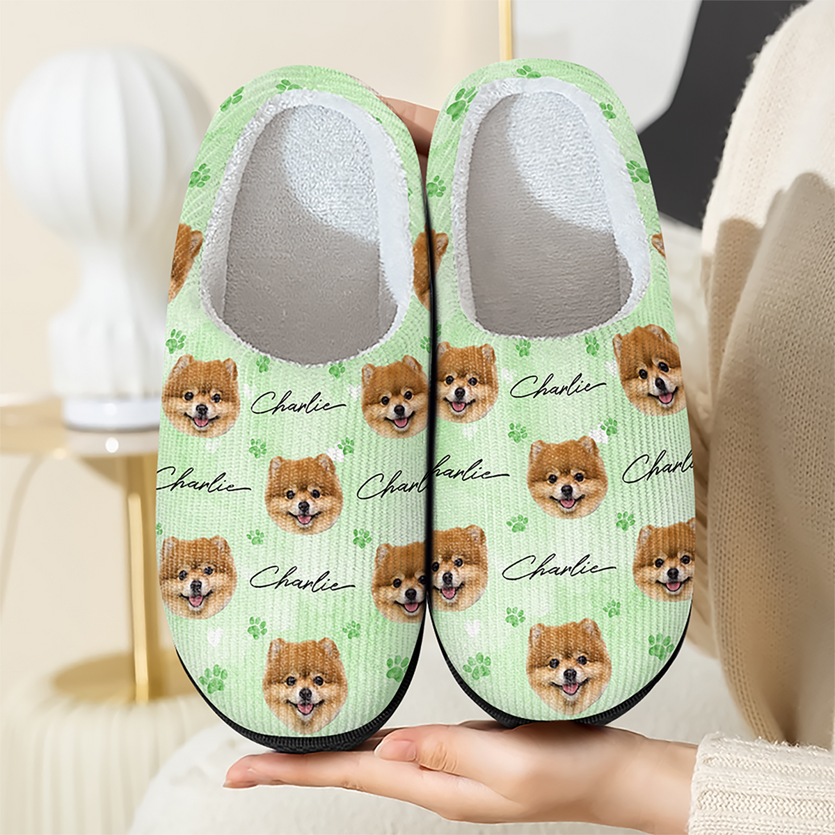 Custom Face Pet Slippers Gift For Dog Cat Lovers HA75 919576