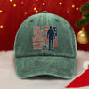 Pray For Charlie Kirk Liberty And Human Rights Washed Denim Baseball Cap HO82 65750