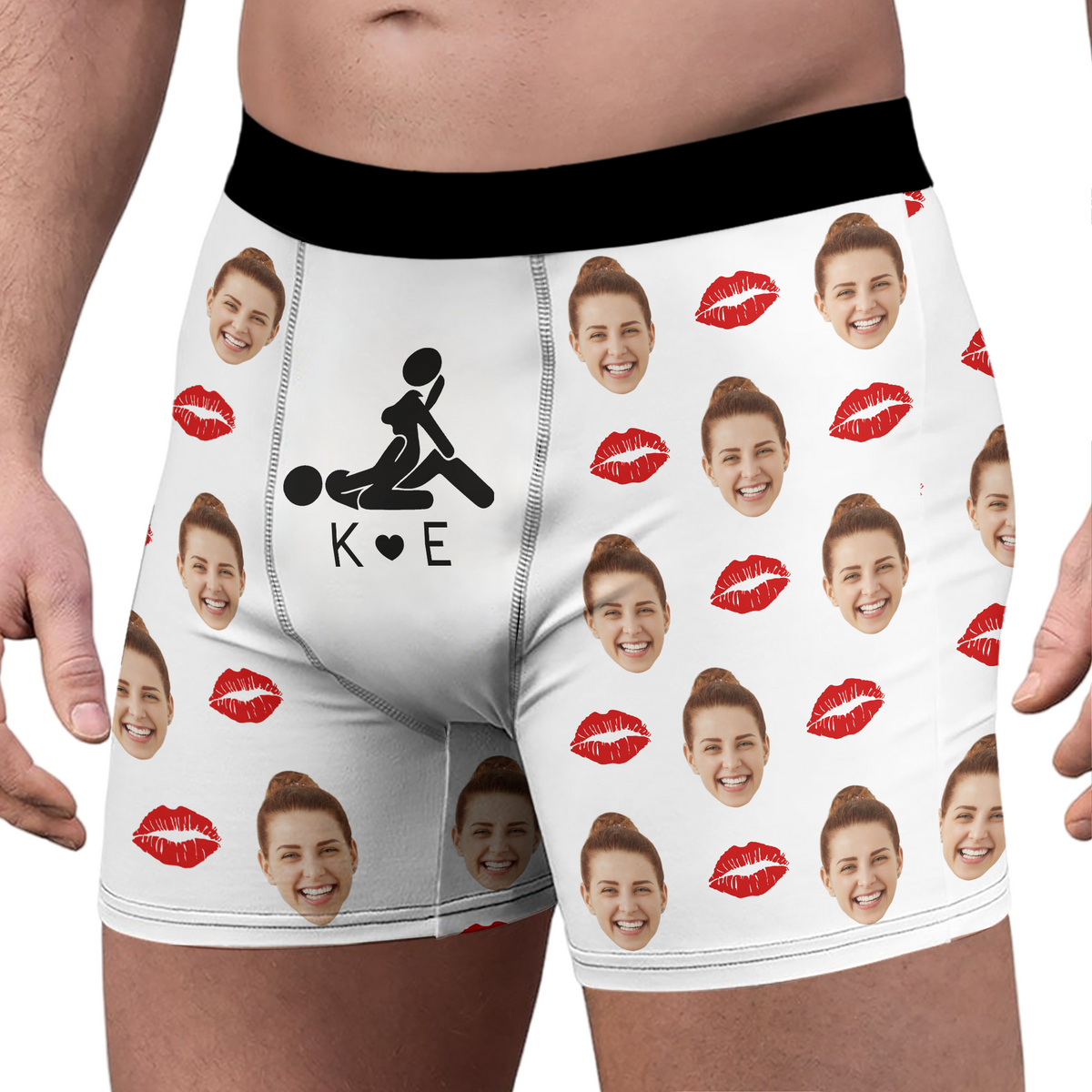 Custom Photo Novelty Boxer Briefs, Funny Custom Underwear for Men, Humorous Gift for Him LM32 669849