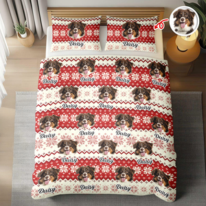 Custom Photo Have A Pawsome Christmas - Dog & Cat Quilt Bedding Set HA75 898248