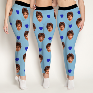 Custom Photo Face And Heart Icon Legging HO82 900514