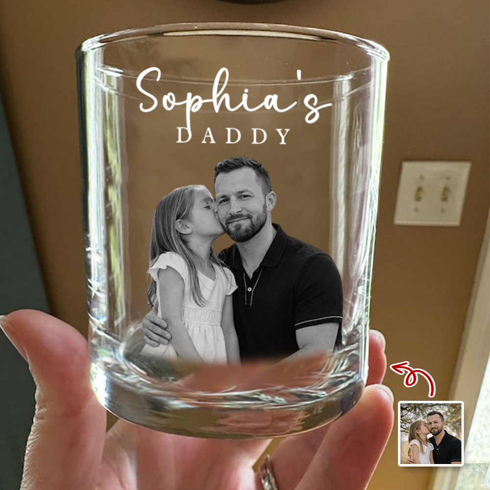 Custom Photo Whiskey Glass Gifts For Dad TH10 169839