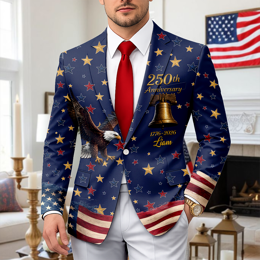 Custom Name America’s 250th Anniversary 1776-2026 Men's Suit HO82 902070