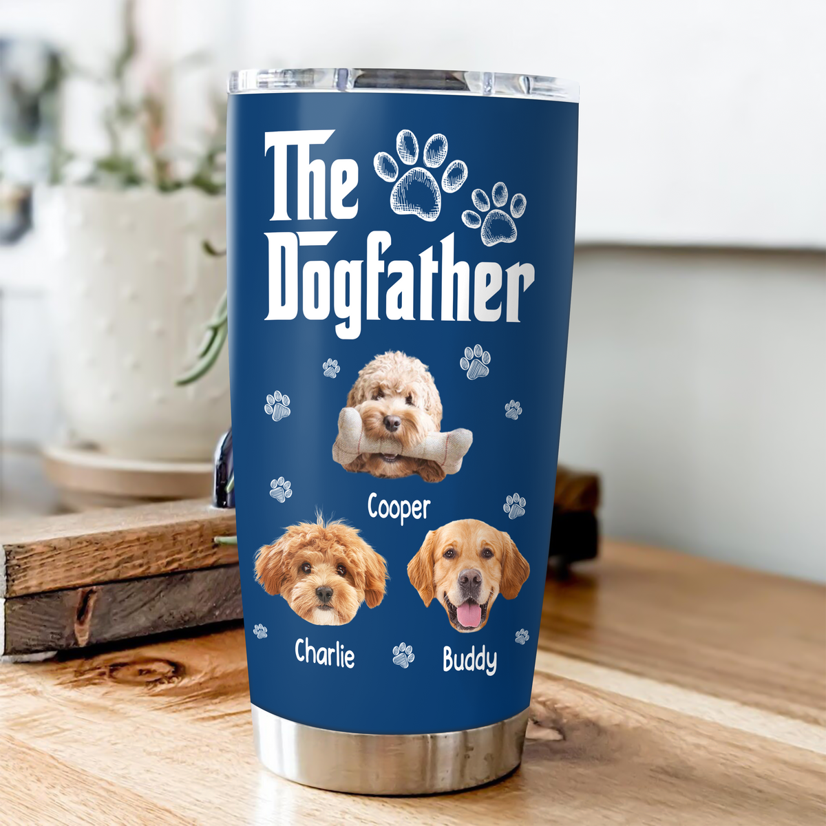 Cool Dog Father - Personalized Custom Fat Tumbler LM32 893699