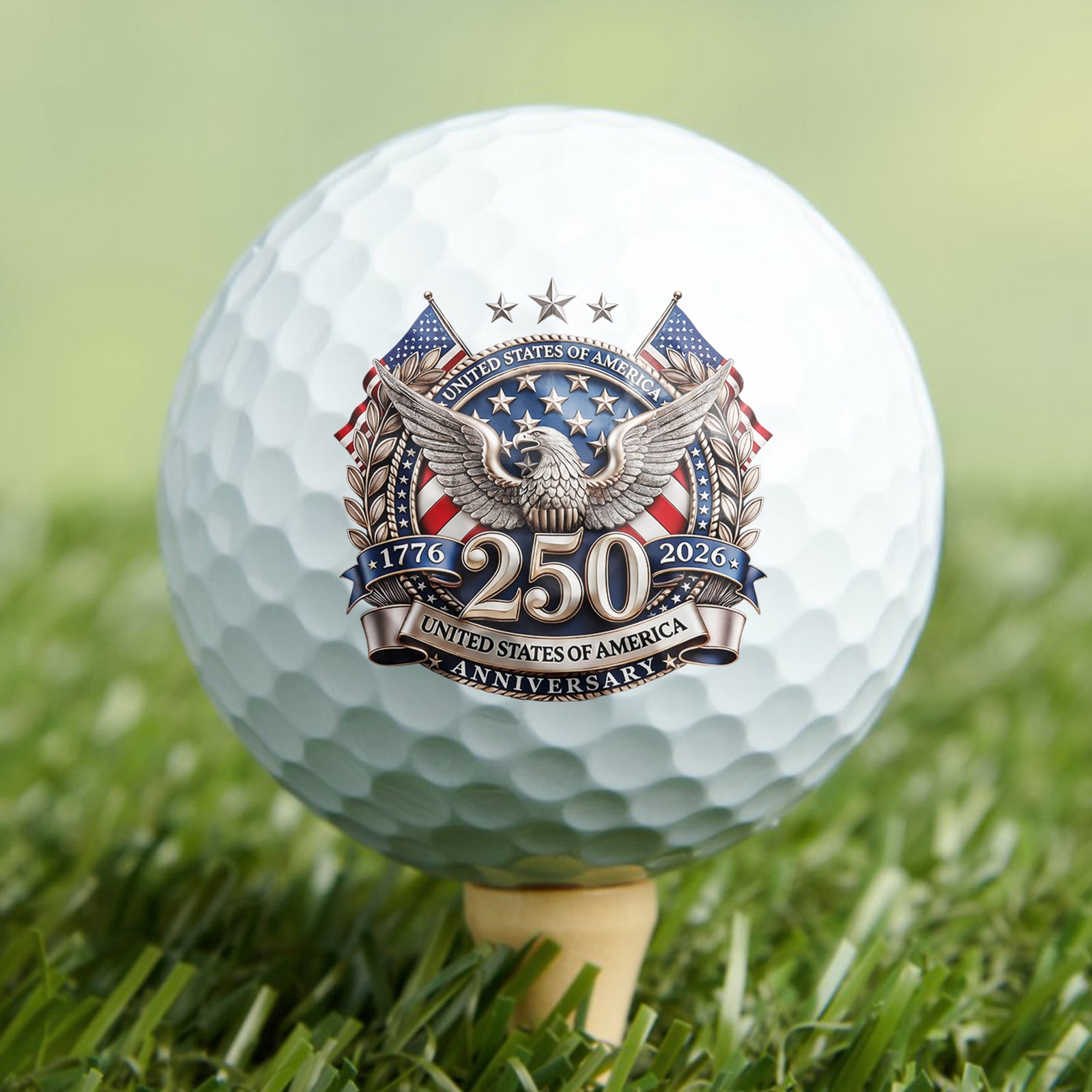 United States Of America Anniversary 250 Years Golf Ball TH10 169255