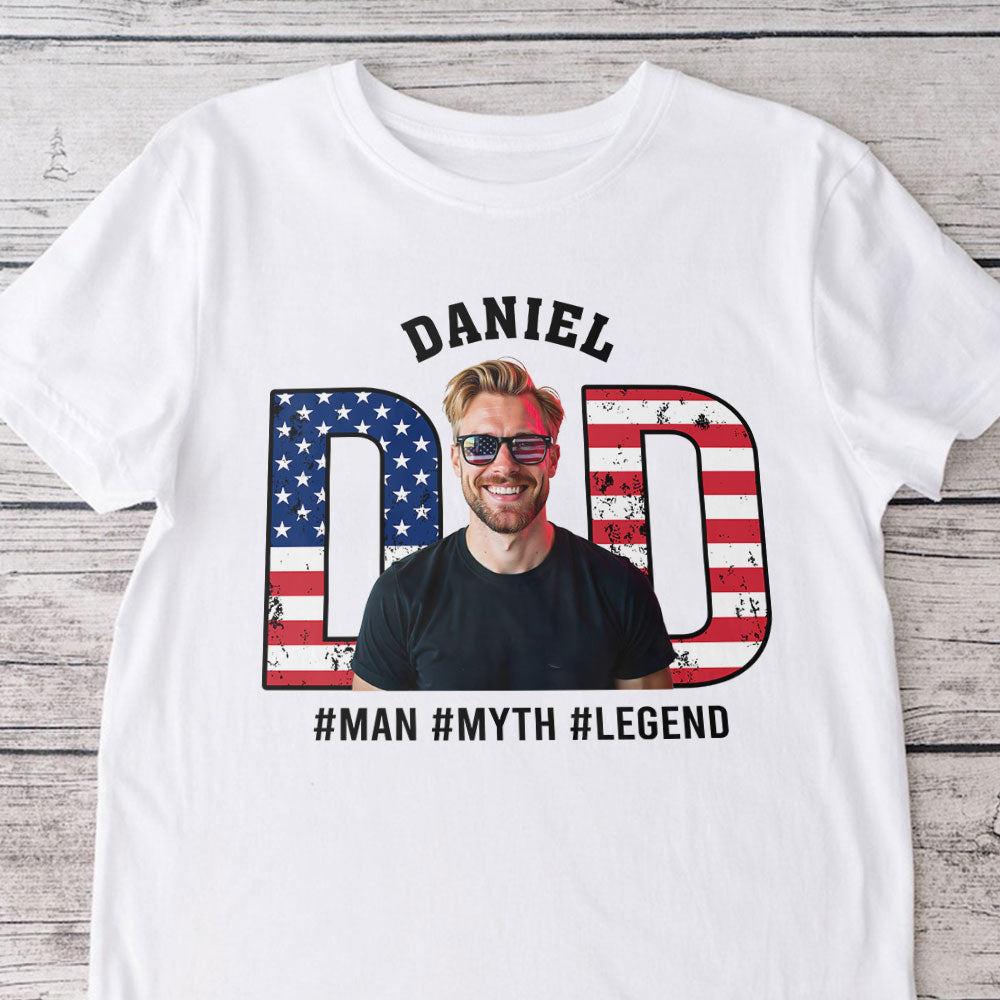 Custom Photo Man Myth Legend For Dad Shirt TH10 894085