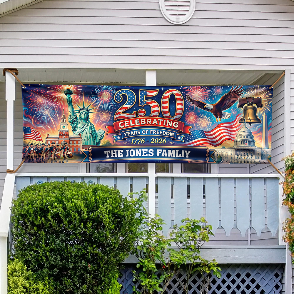 Personalized USA 250th Anniversary Semiquincentennial 1776-2026 Banner HO82 901618
