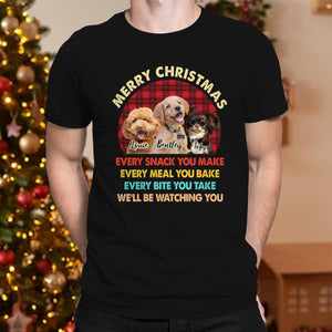 Custom Christmas Dog Photo Every Snack You Make Dark Shirt For Dog Dad CH07 896370
