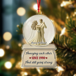Dancing Couple Snow Globe - Personalized Acrylic Ornament CH07 899510