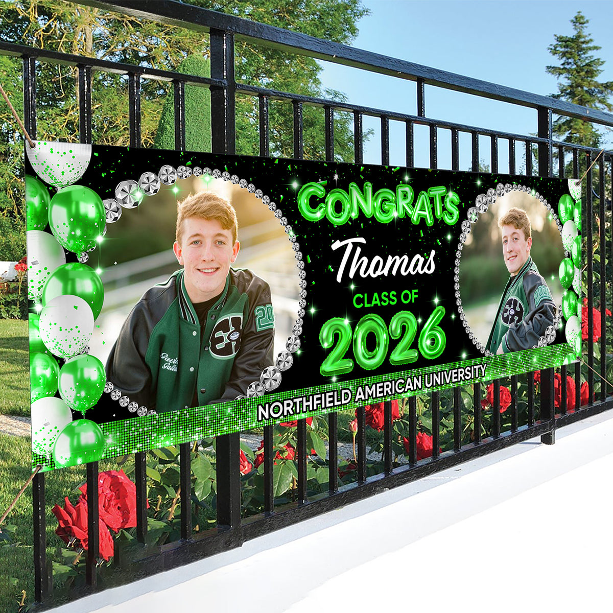 Graduation Class Of 2026 Personalized Photo Banner CH07 910678