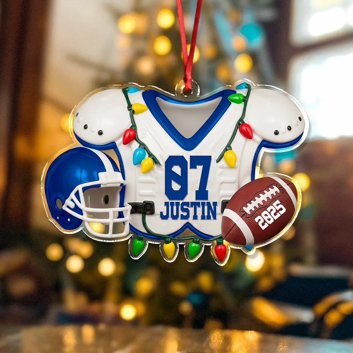 Personalized Gifts For American Football Lovers Christmas Acrylic Ornament TH10 894941
