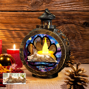Custom Dog Photo Lay Here With Me Photo Christmas Lantern Ornament For Dog Lovers HA75 892918