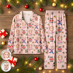 Best Nana Ever Custom Photo Grandkids - Personalized Pajamas LM32 895039