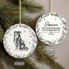 Custom Dog Breeds Toile De Jouy Style Memorial Ceramic Ornament HA75 897480