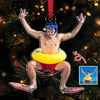 Custom Funny Photo Christmas Acrylic Ornament Christmas Gift HA75 897828