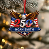 Personalized 250th Anniversary 1776-2026 Eagle USA Semiquincentennial Patriotic Wooden Ornament HO82 903398