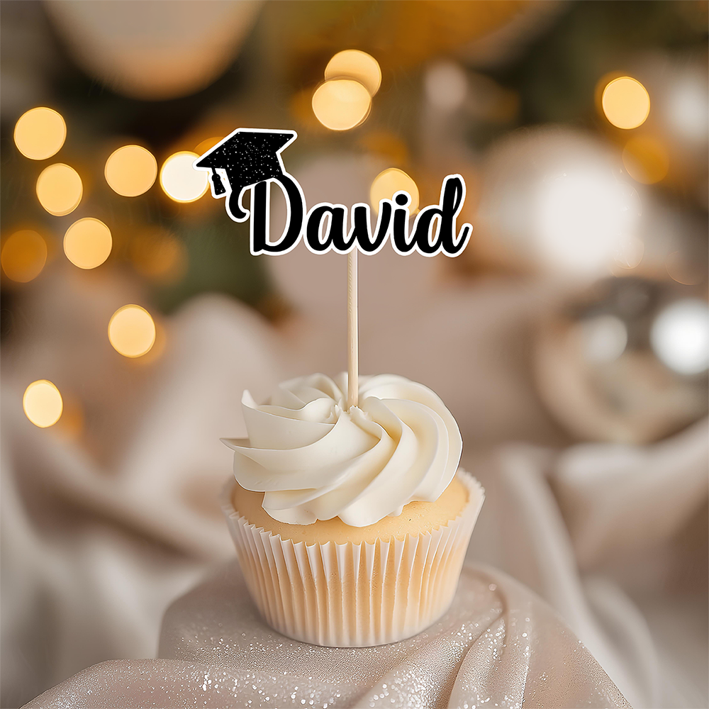 Custom Name Graduation Cupcake Topper Party Decor TH10 169679