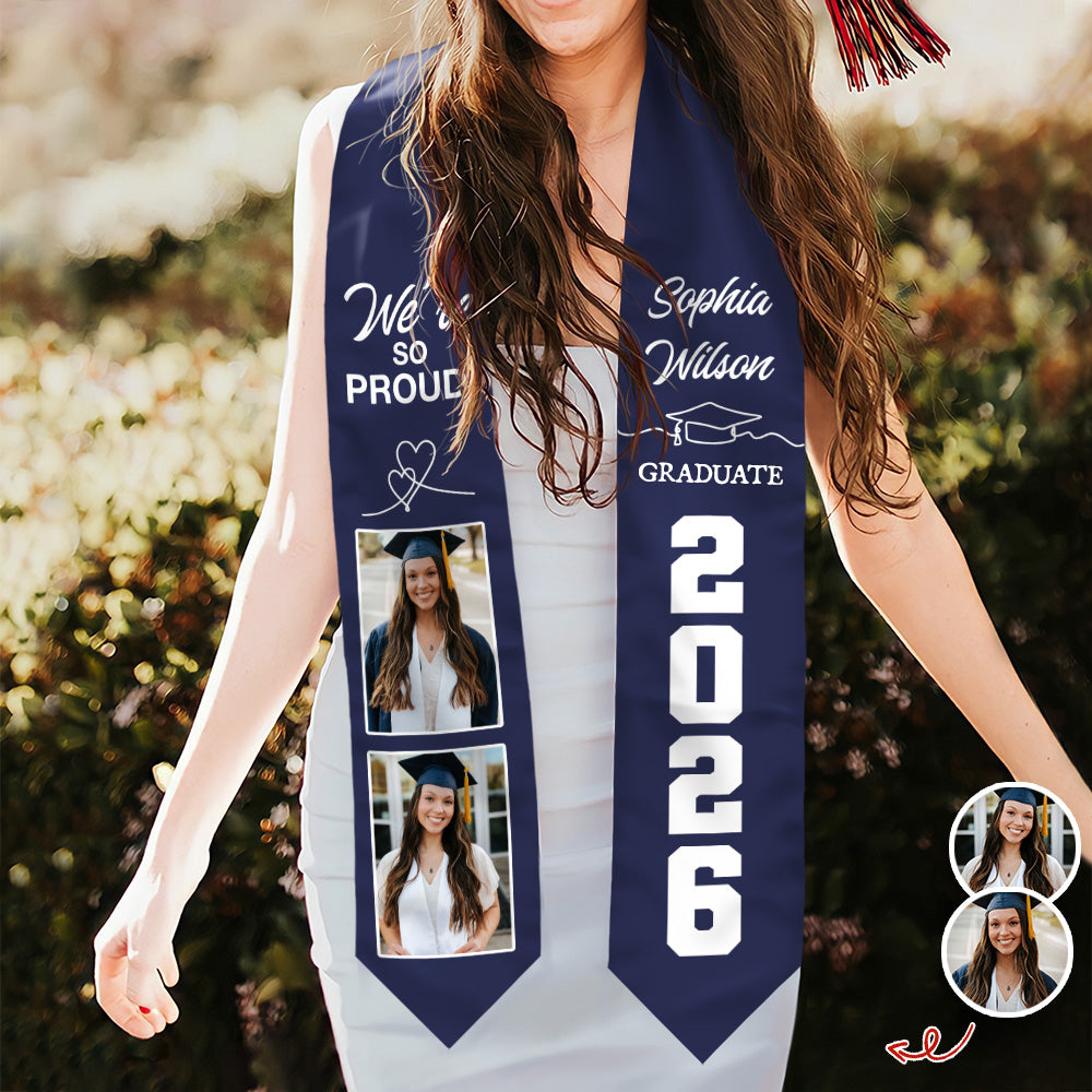 Custom Photo Graduate 2026 Stole Sash TH10 898775