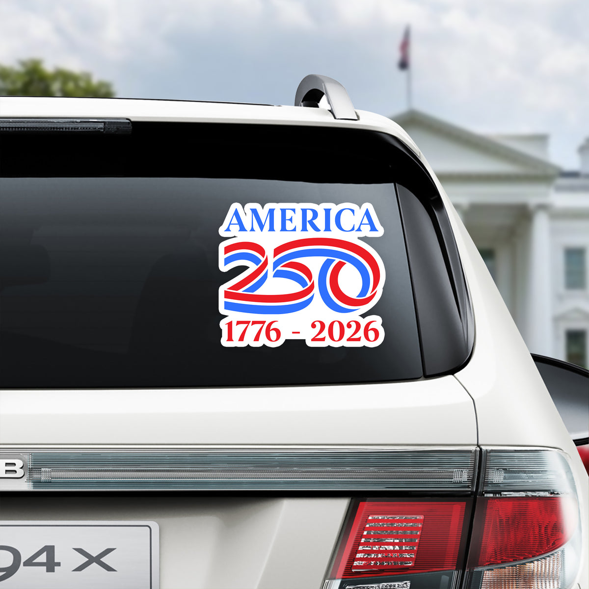 America 250th Birthday 1776 - 2026 Car Window Decal Sticker LM32 895825