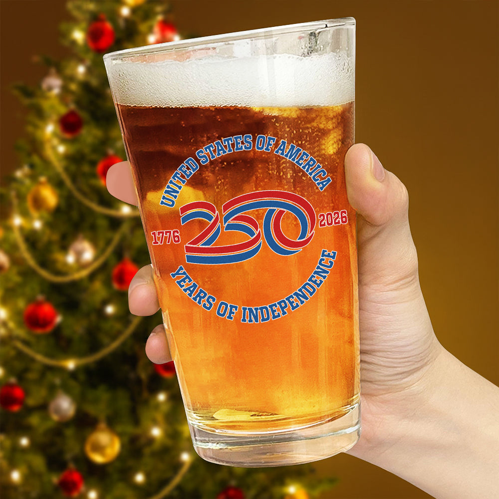 USA 250 Years Of Independence Beer Glass CH07 896770