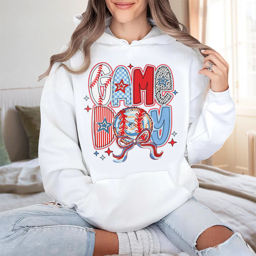 Game Day Baseball Coquette Brushstroke Family Bright Shirt HO82 893648