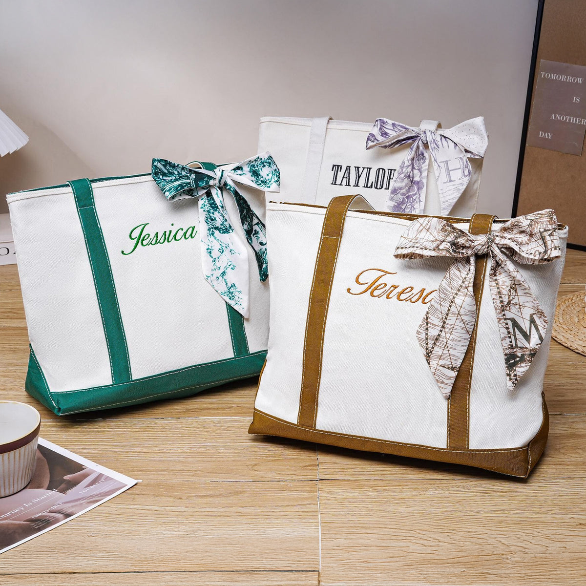 Custom Name Monogram Beach Bag - Summer Gift For Women, Mother's Day, Wife, Girlfriend HO82 902000