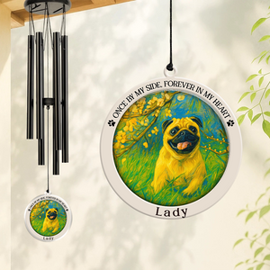 Custom Dog Art Photo If Love Could Have Saved You Memorial Acrylic Wind Chimes LM32 893925