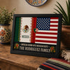 Personalized Mexico & America Flag Two Cultures One Family Picture Frame HO82 903554