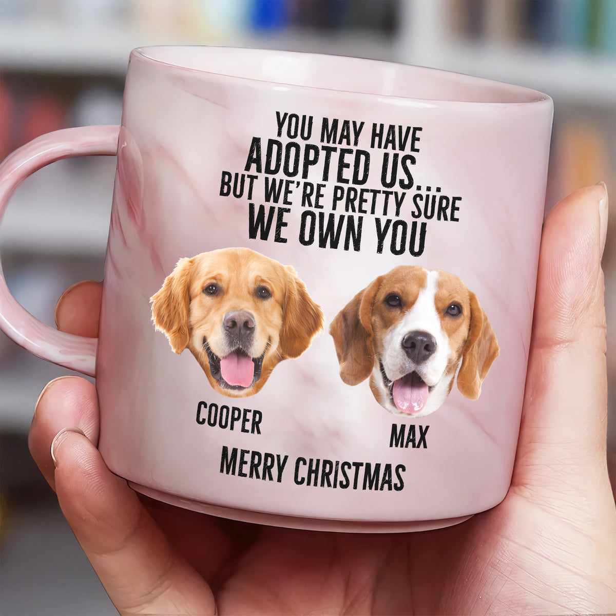 Custom Photo I'm Pretty Sure I Own You Personalized Marble Mug For Dog Lover LM32 895071