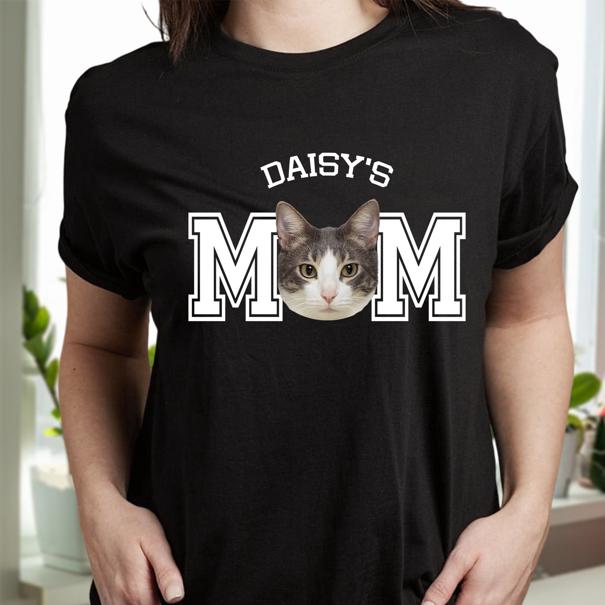 Custom Photo Cat Dad Cat Mom Dark Shirt For Cat Lovers HA75 897234