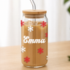 Custom Name Snowflake Glass Can With Lid, Christmas Gift For Family & Friends TH10 170791