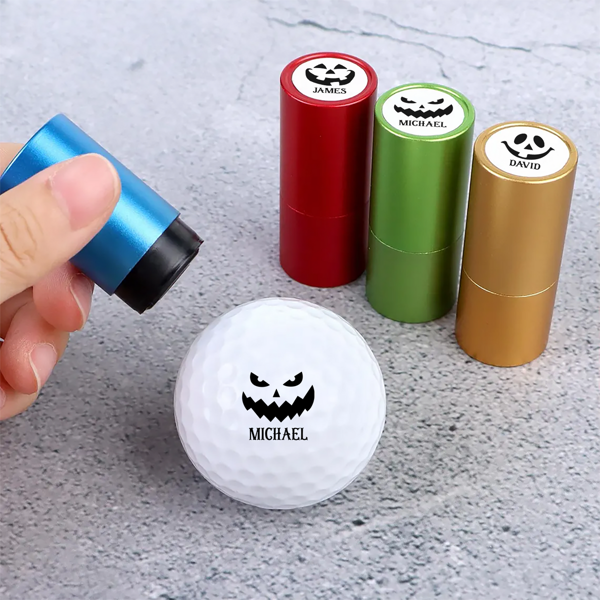 Personalized Funny Halloween Golf Ball Stamp HA75 922232