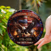 Custom Family Name 250 Years of Freedom 1776 - 2026 Eagle Patriotic Stained Glass Suncatcher HO82 901488